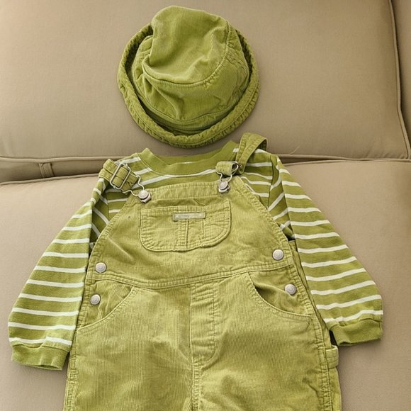 Baby Gap 2/3XL (24-36 mos) Overalls with Matching, Shirt, Jacket and Hat
